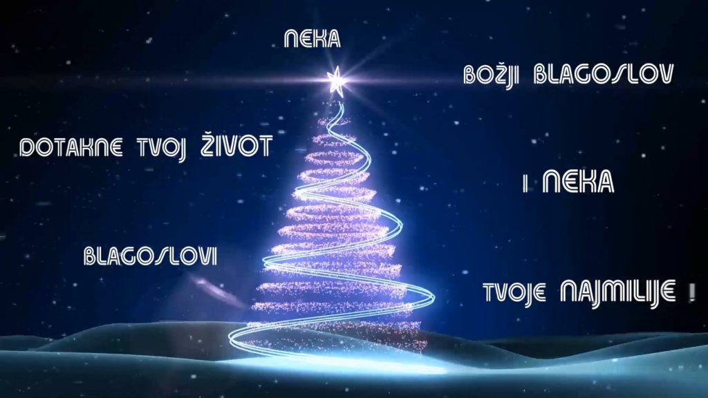 Božićna čestitka sa stihovima